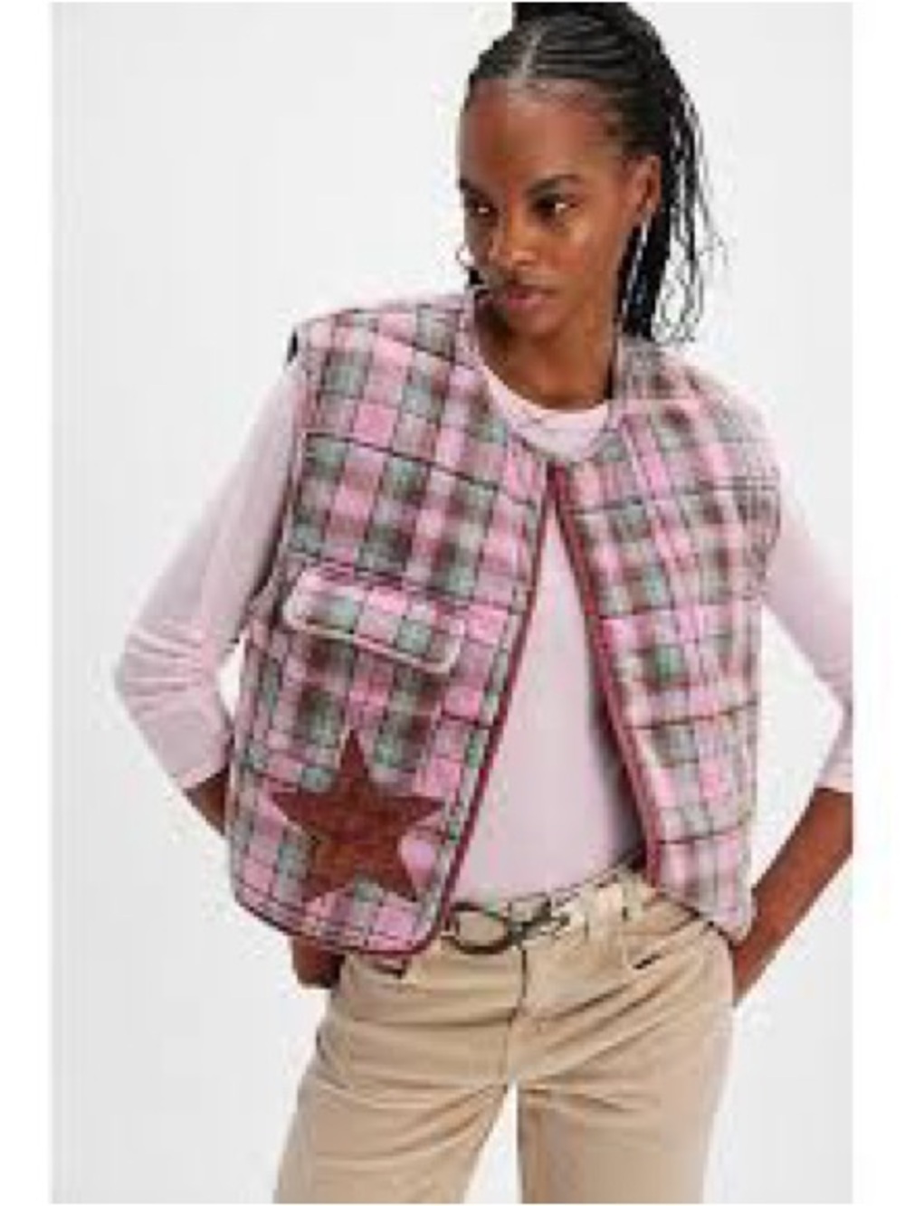 We The Free Starry Plaid Vest